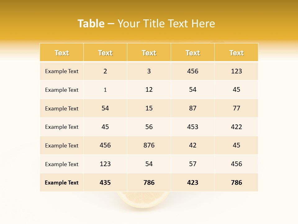 Healthy Lemon Vitamin PowerPoint Template