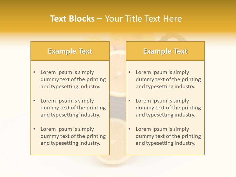 Healthy Lemon Vitamin PowerPoint Template