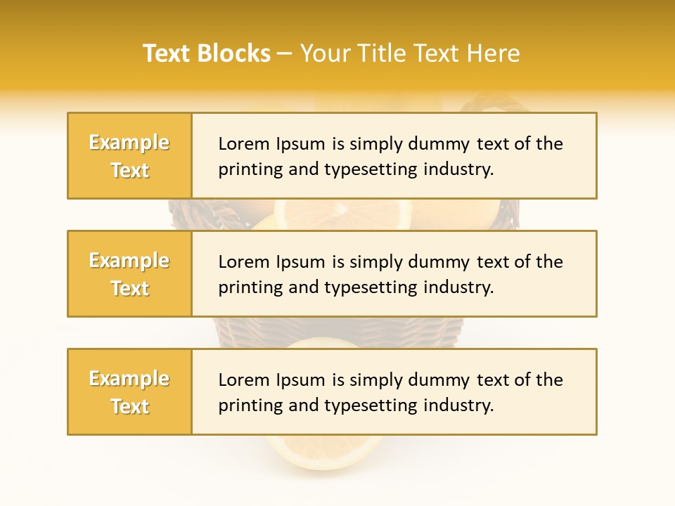 Healthy Lemon Vitamin PowerPoint Template