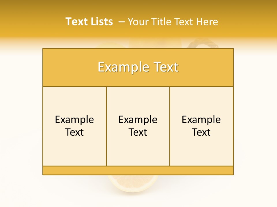 Healthy Lemon Vitamin PowerPoint Template