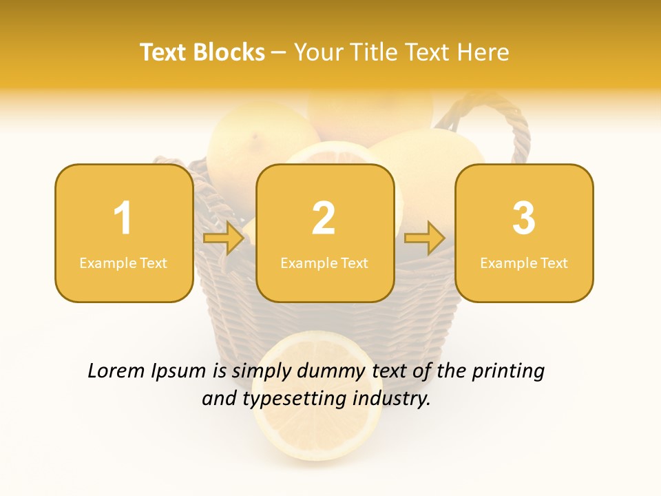 Healthy Lemon Vitamin PowerPoint Template