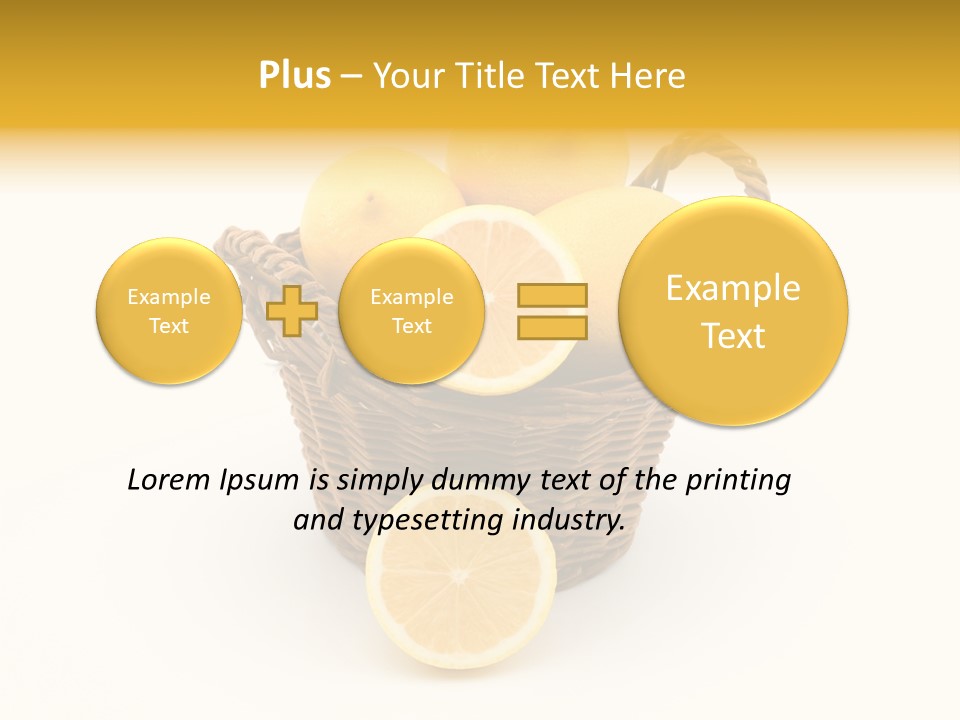 Healthy Lemon Vitamin PowerPoint Template