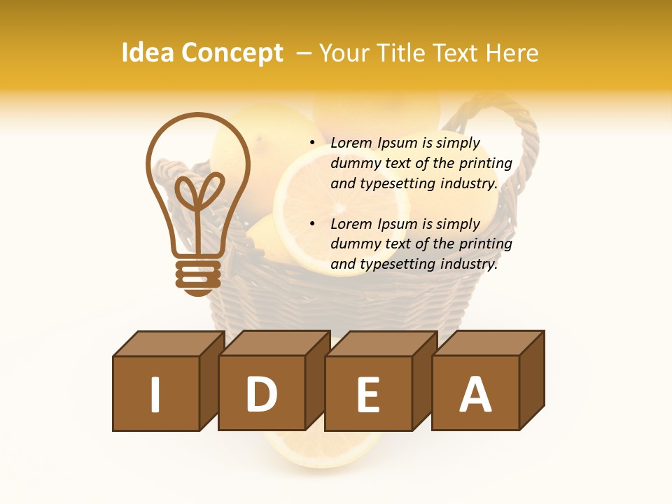 Healthy Lemon Vitamin PowerPoint Template