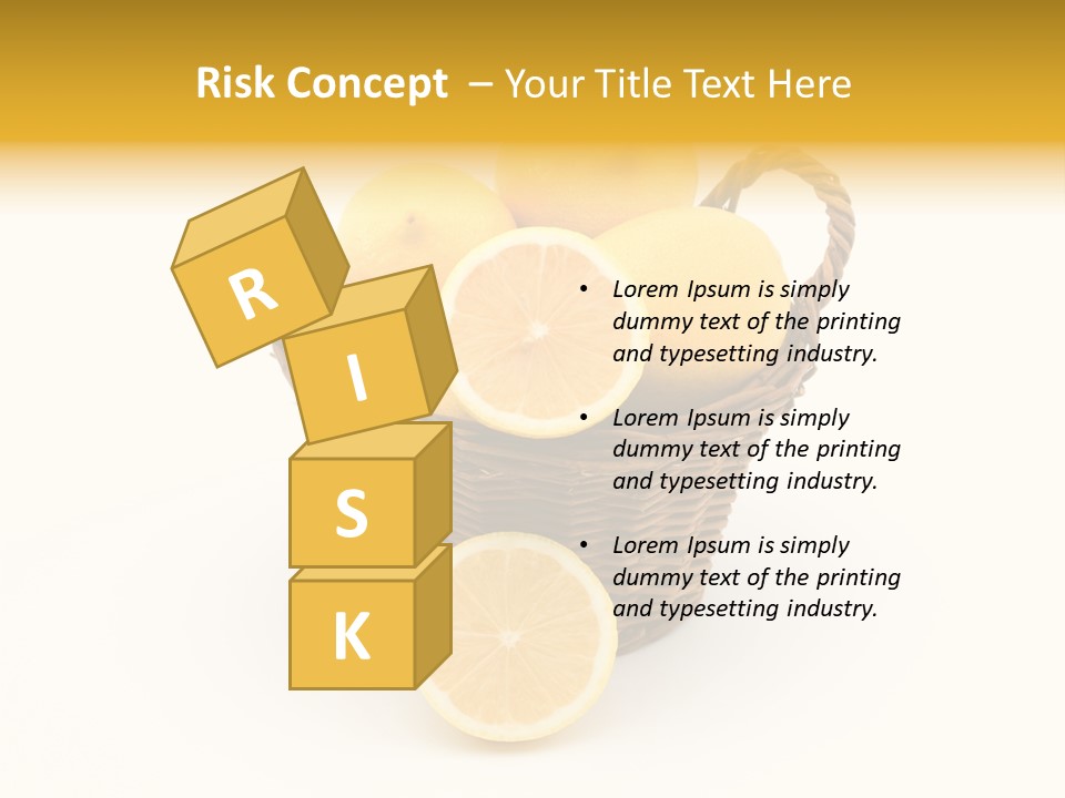 Healthy Lemon Vitamin PowerPoint Template