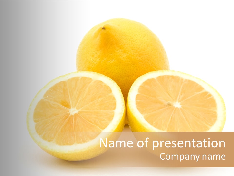 Lemon Juice Food PowerPoint Template