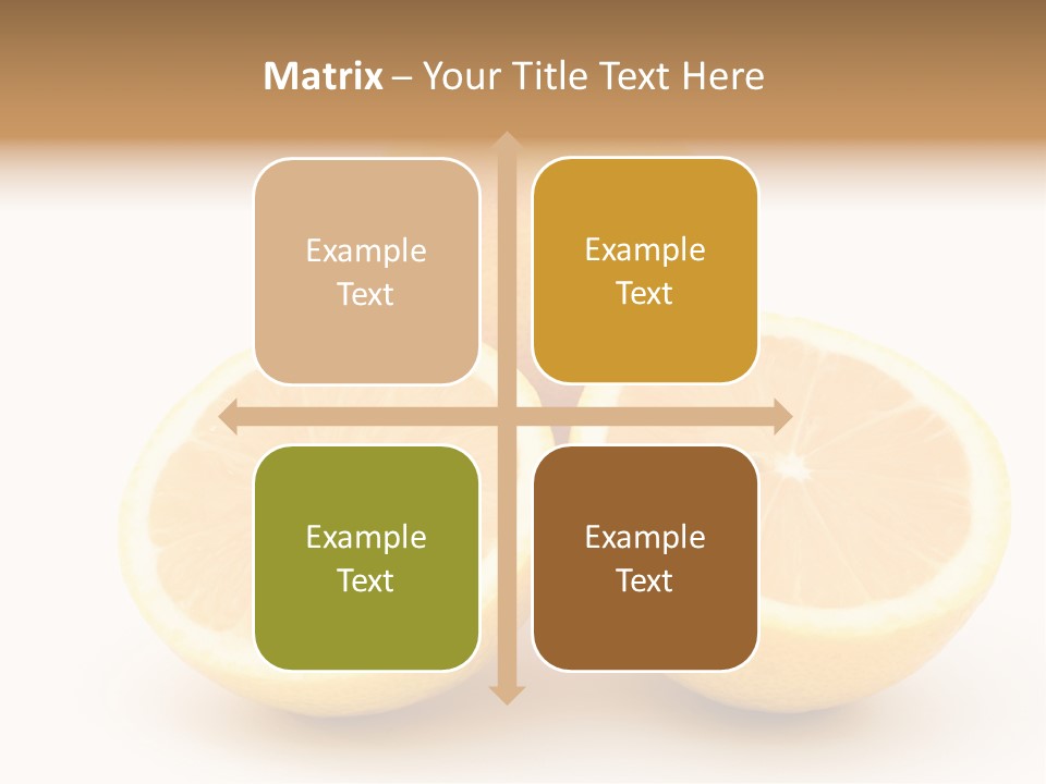 Lemon Juice Food PowerPoint Template
