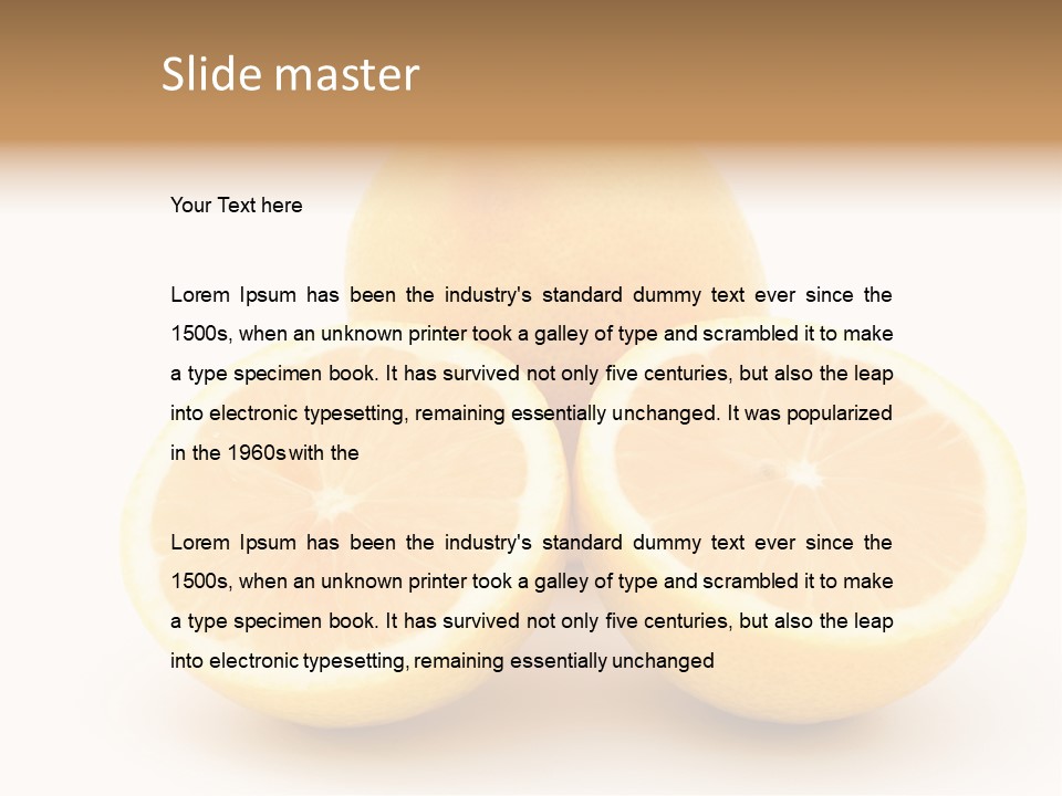 Lemon Juice Food PowerPoint Template