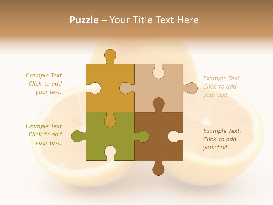 Lemon Juice Food PowerPoint Template