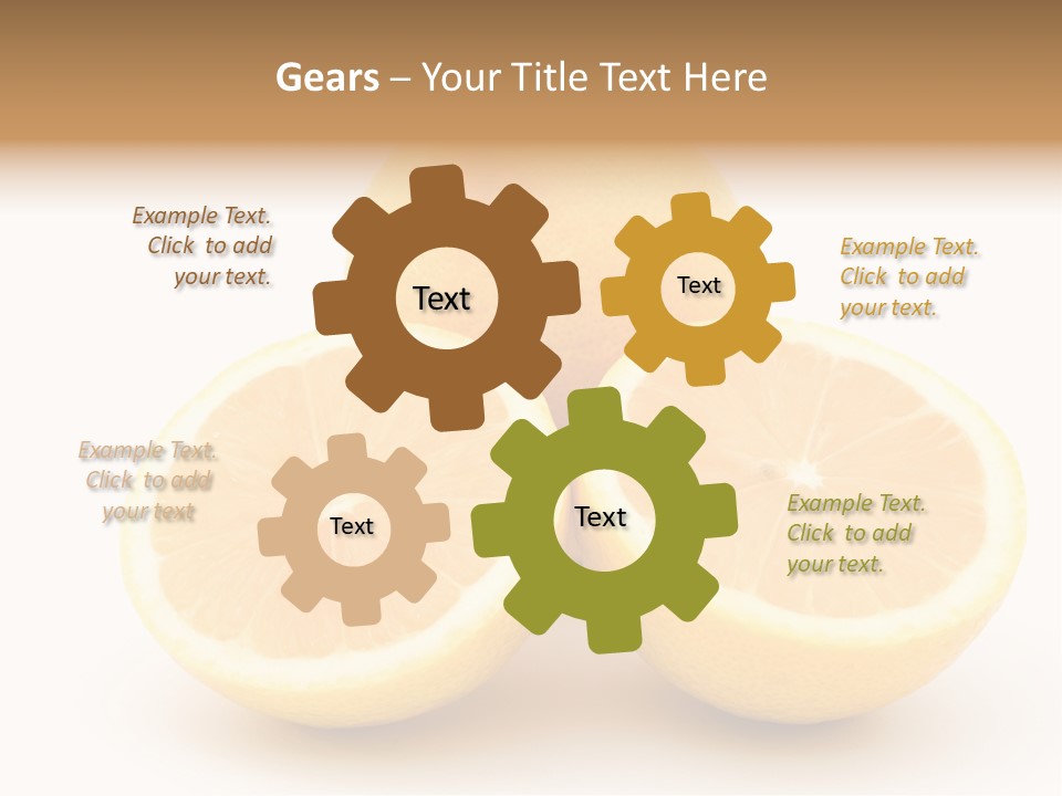 Lemon Juice Food PowerPoint Template