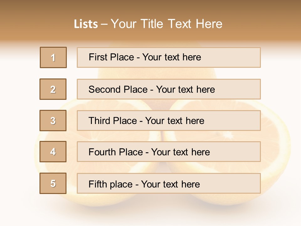 Lemon Juice Food PowerPoint Template
