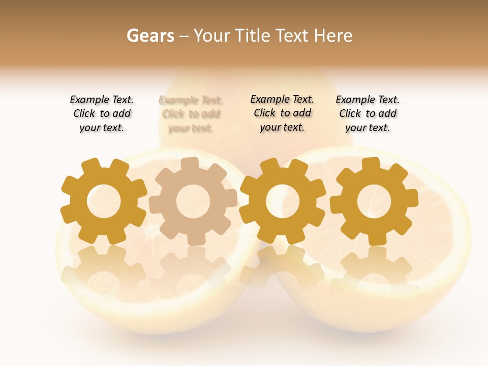 Lemon Juice Food PowerPoint Template