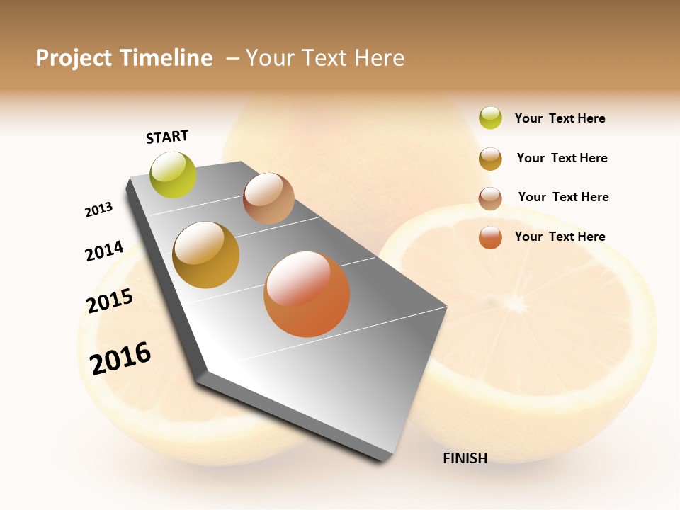 Lemon Juice Food PowerPoint Template