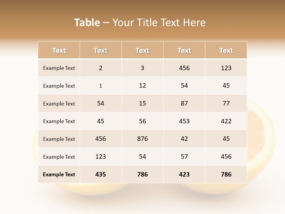 Lemon Juice Food PowerPoint Template
