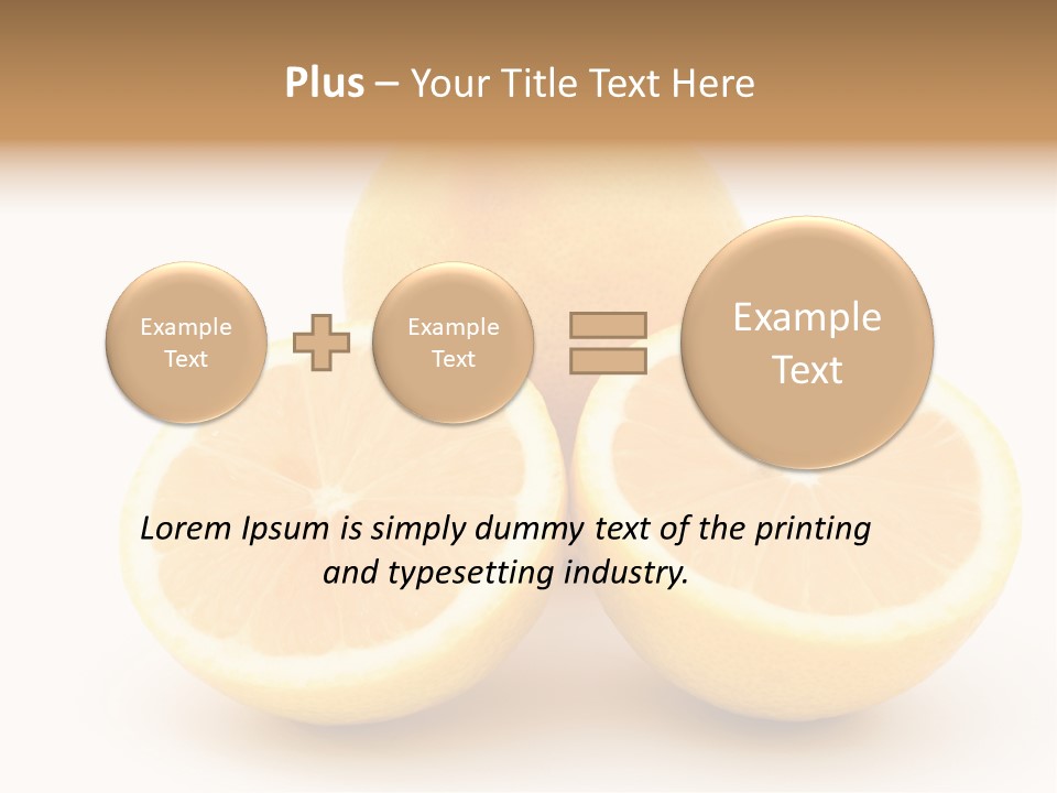 Lemon Juice Food PowerPoint Template