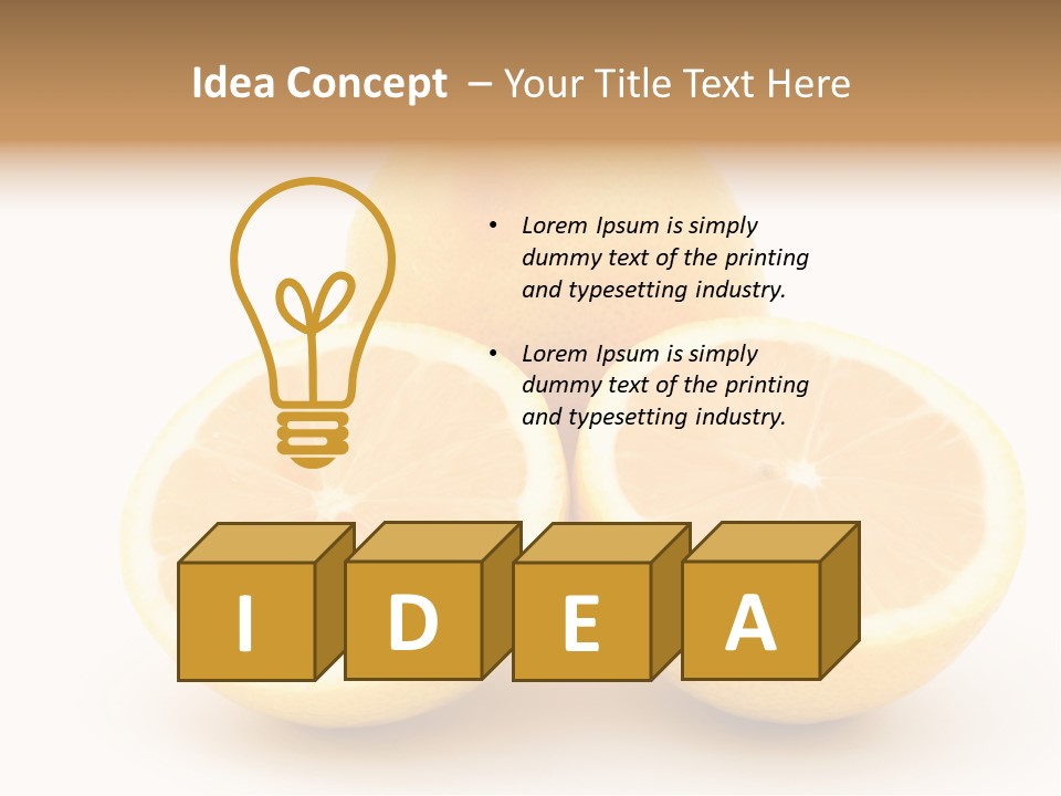 Lemon Juice Food PowerPoint Template