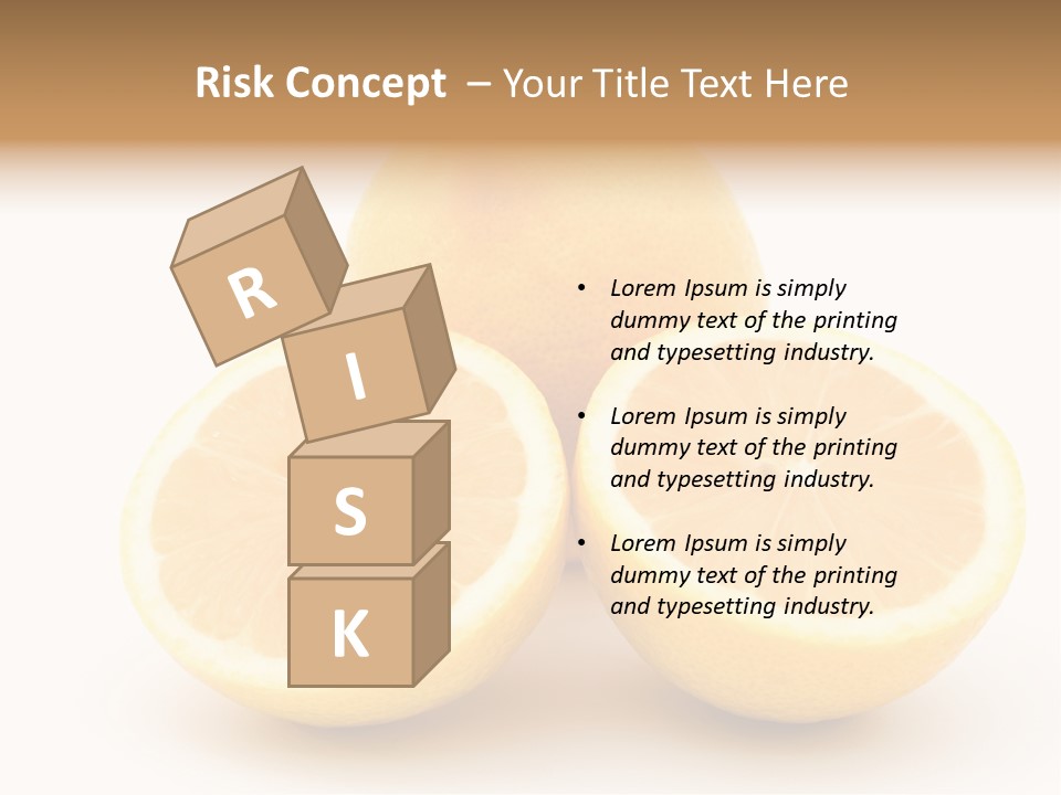Lemon Juice Food PowerPoint Template