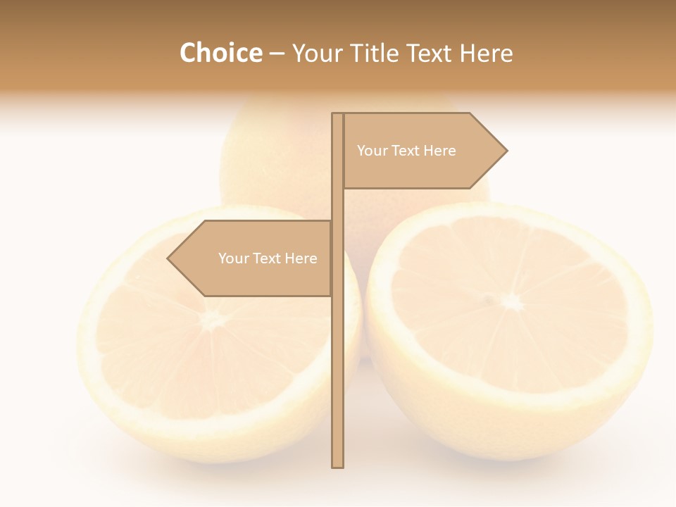 Lemon Juice Food PowerPoint Template