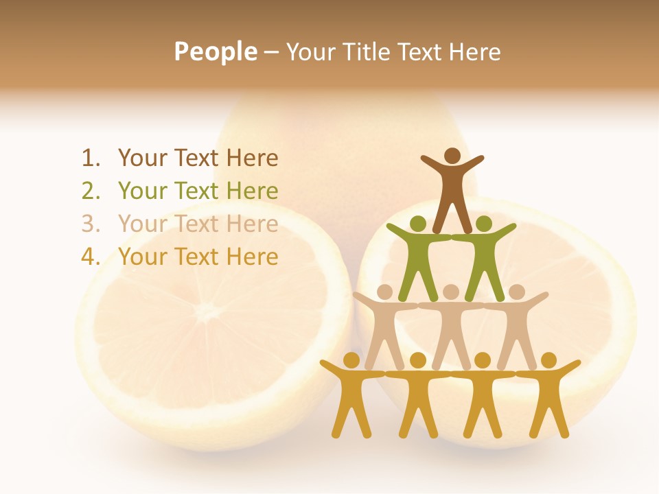 Lemon Juice Food PowerPoint Template