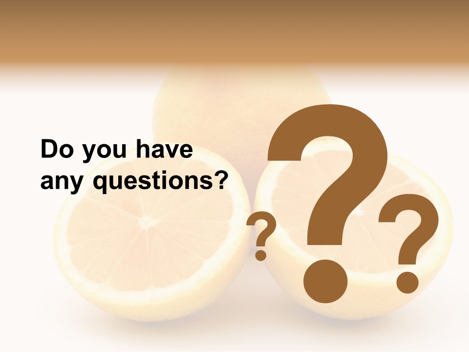 Lemon Juice Food PowerPoint Template