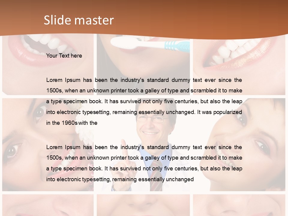 Teeth Background Skincare PowerPoint Template