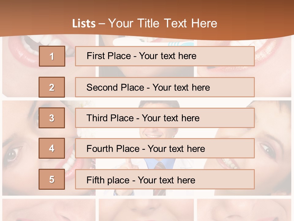 Teeth Background Skincare PowerPoint Template