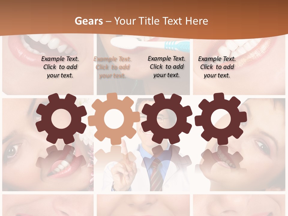 Teeth Background Skincare PowerPoint Template