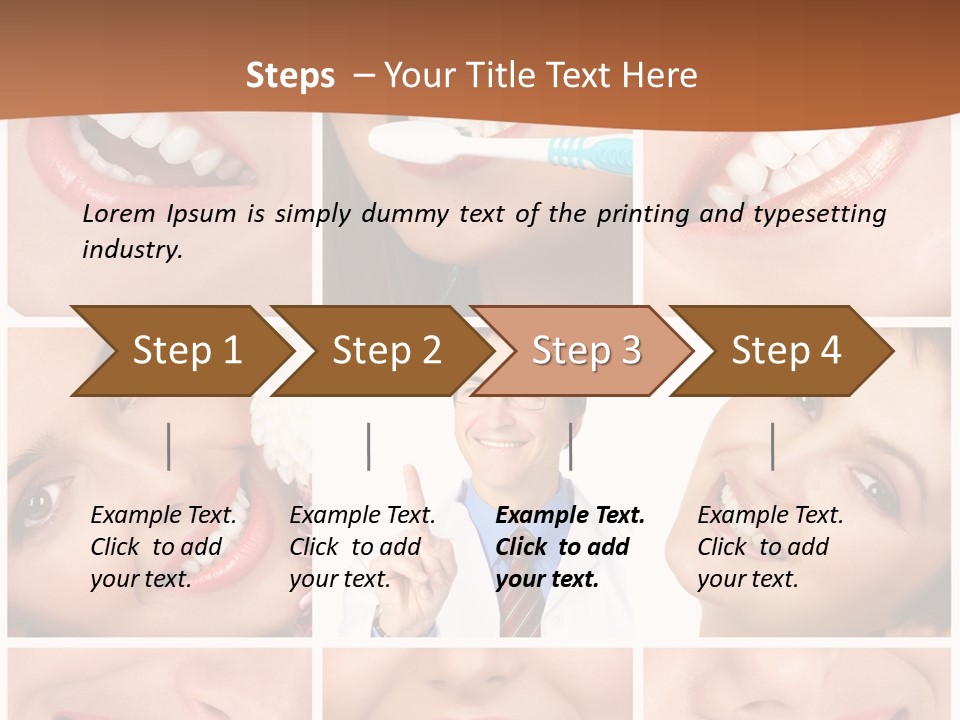 Teeth Background Skincare PowerPoint Template