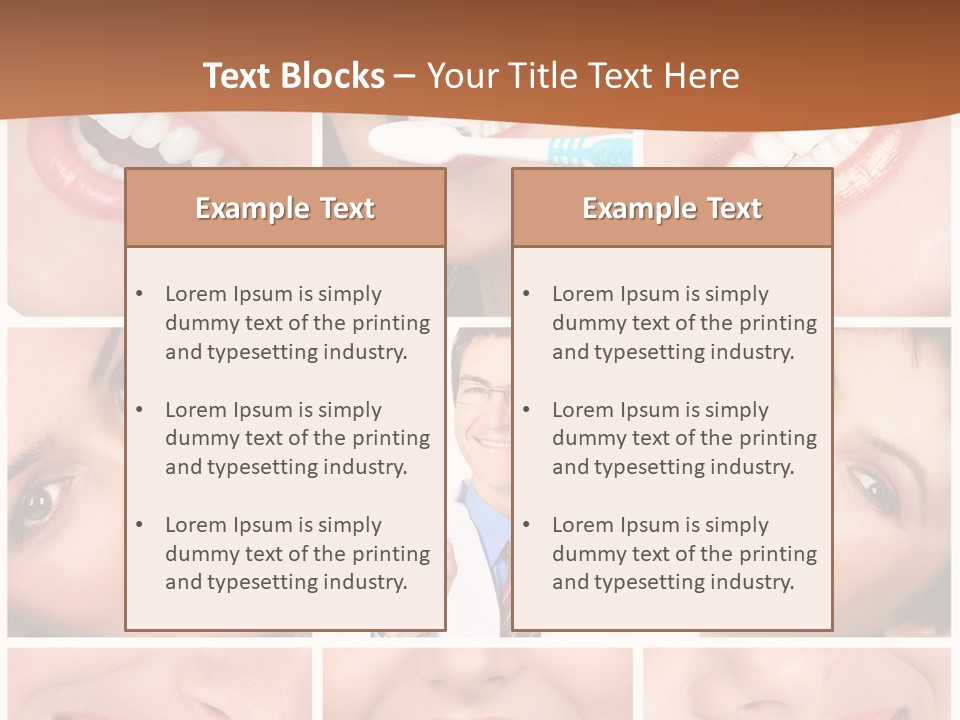 Teeth Background Skincare PowerPoint Template