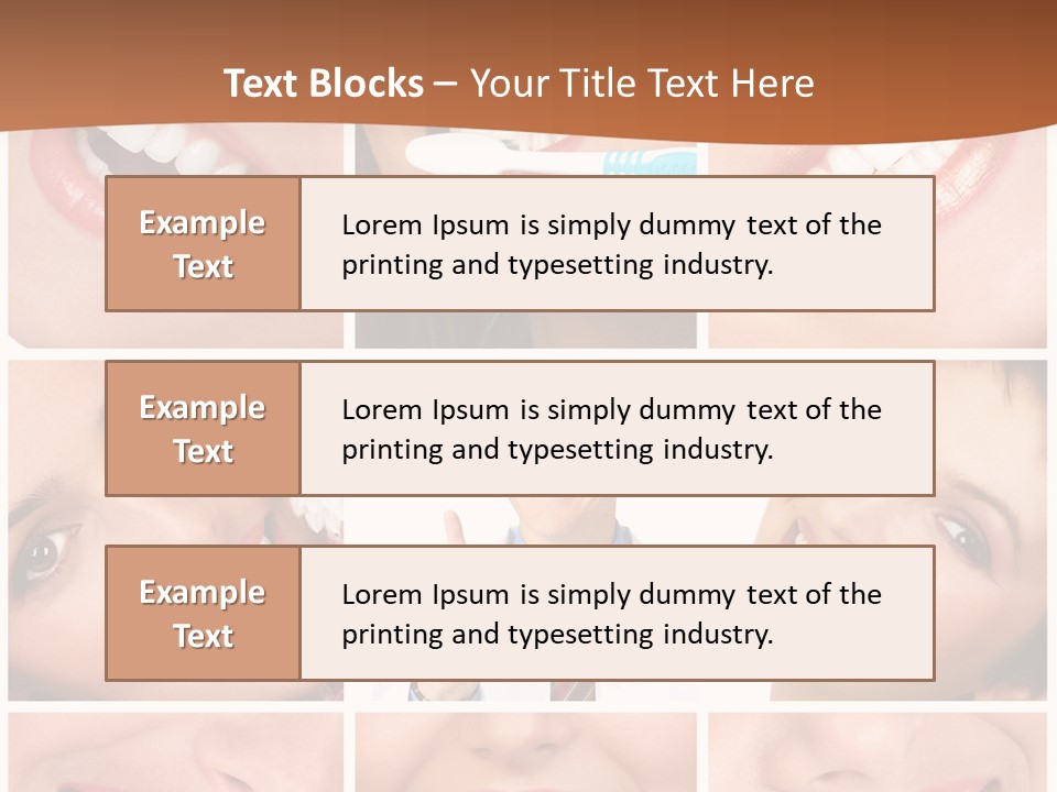 Teeth Background Skincare PowerPoint Template