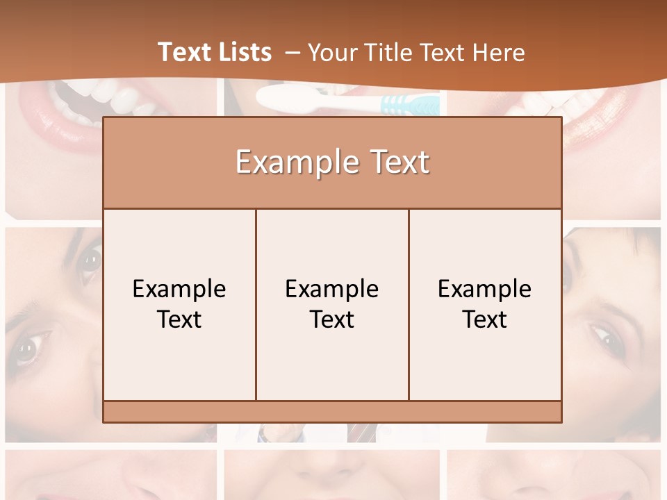 Teeth Background Skincare PowerPoint Template