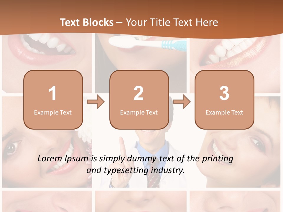 Teeth Background Skincare PowerPoint Template
