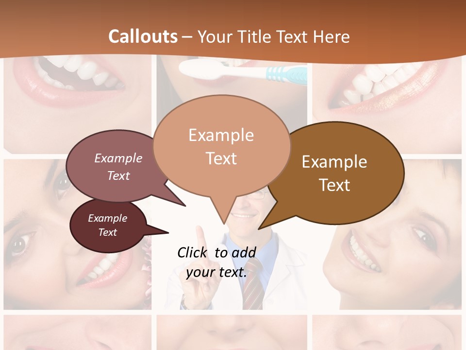 Teeth Background Skincare PowerPoint Template