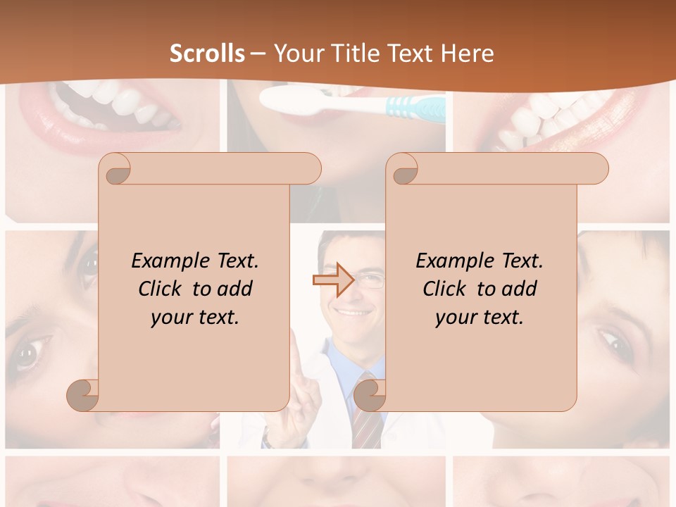 Teeth Background Skincare PowerPoint Template