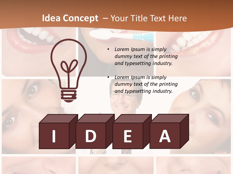 Teeth Background Skincare PowerPoint Template