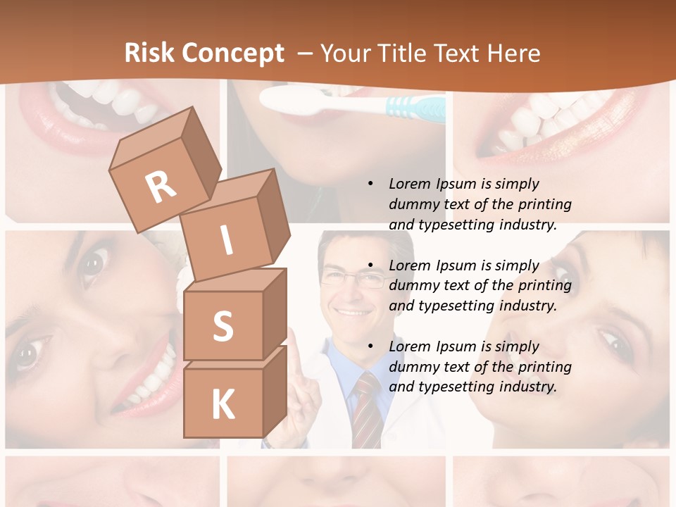 Teeth Background Skincare PowerPoint Template