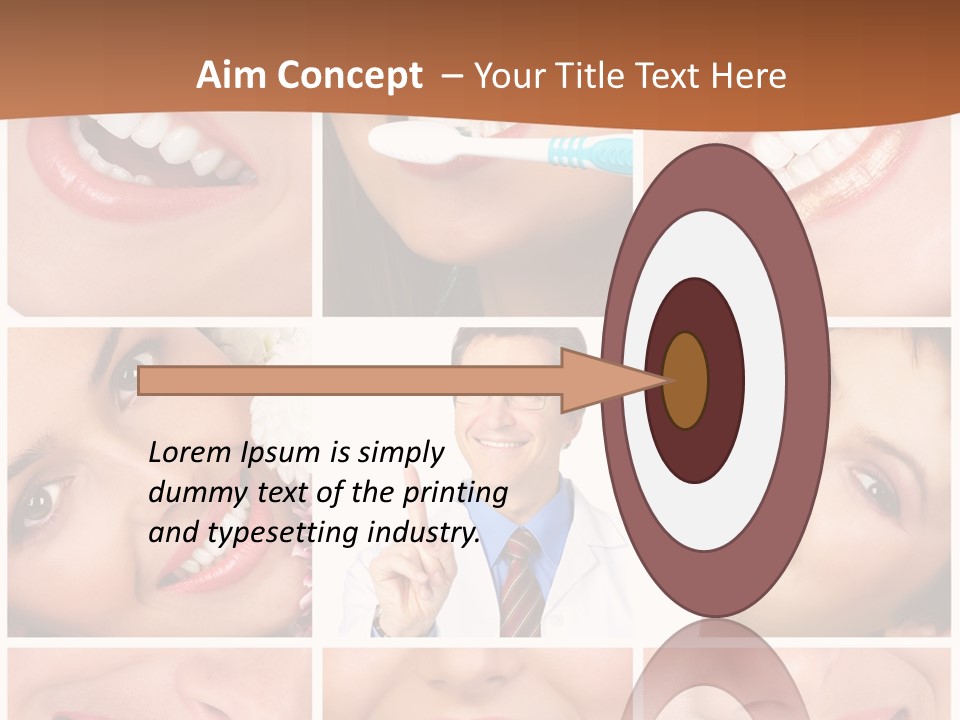 Teeth Background Skincare PowerPoint Template