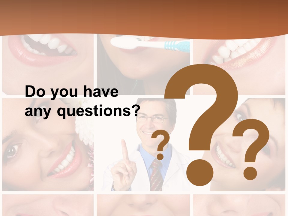 Teeth Background Skincare PowerPoint Template