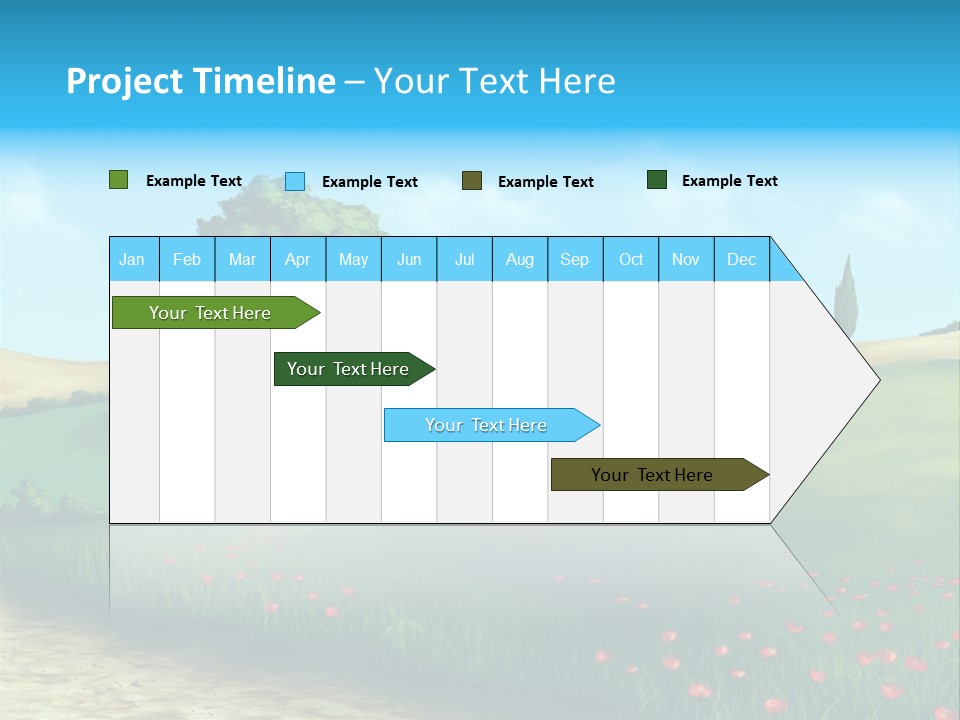 Cloud Illustration Scenic PowerPoint Template