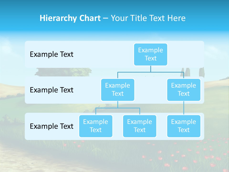 Cloud Illustration Scenic PowerPoint Template