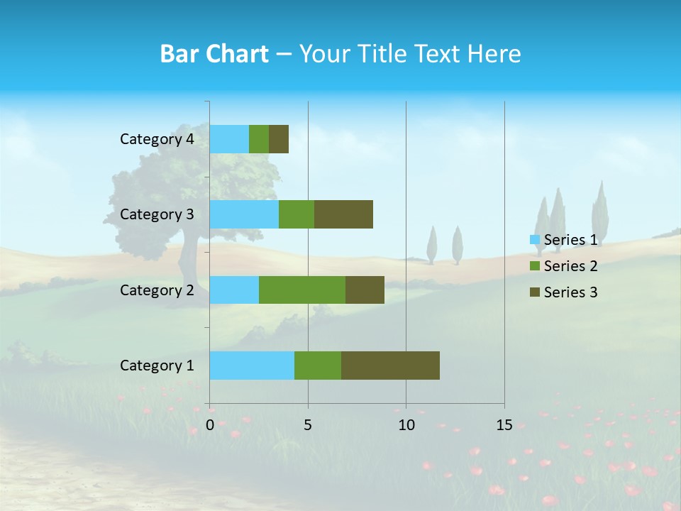 Cloud Illustration Scenic PowerPoint Template