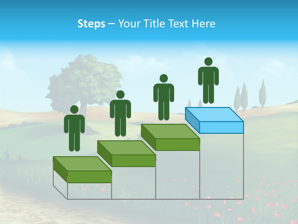 Cloud Illustration Scenic PowerPoint Template