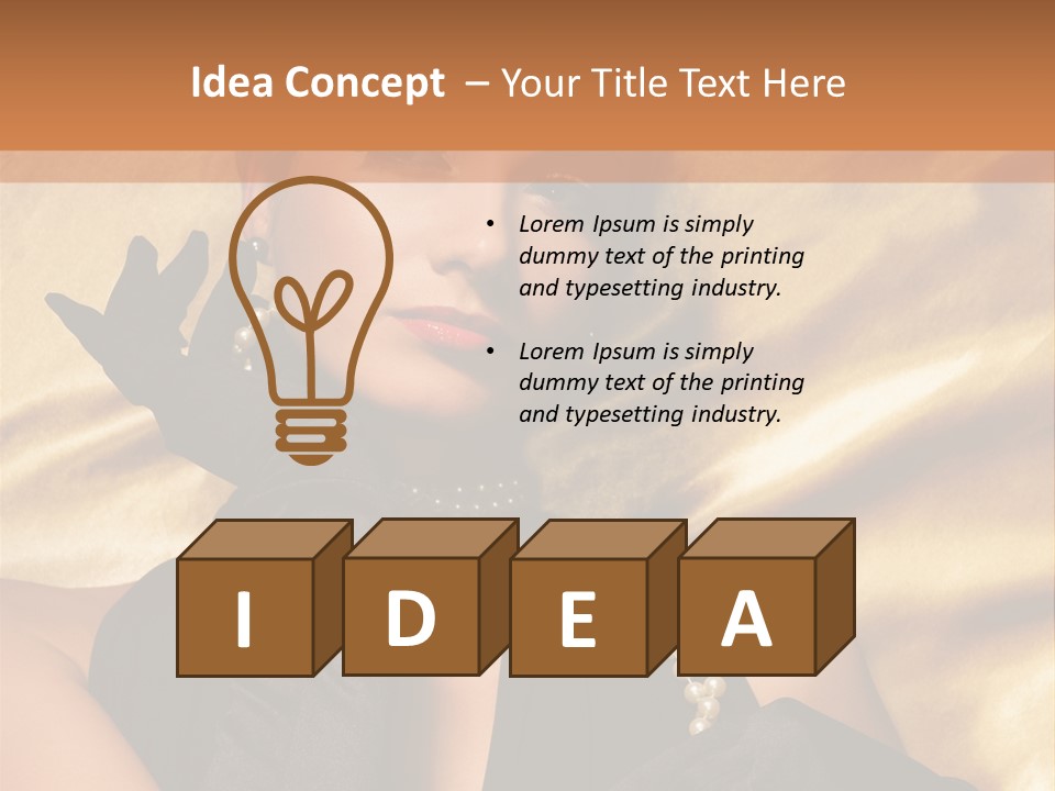 Fashion Lady Make Up PowerPoint Template