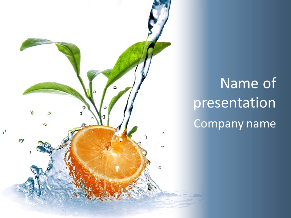 Nobody Fruit Yellow PowerPoint Template