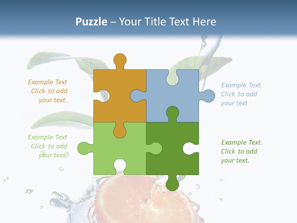 Nobody Fruit Yellow PowerPoint Template