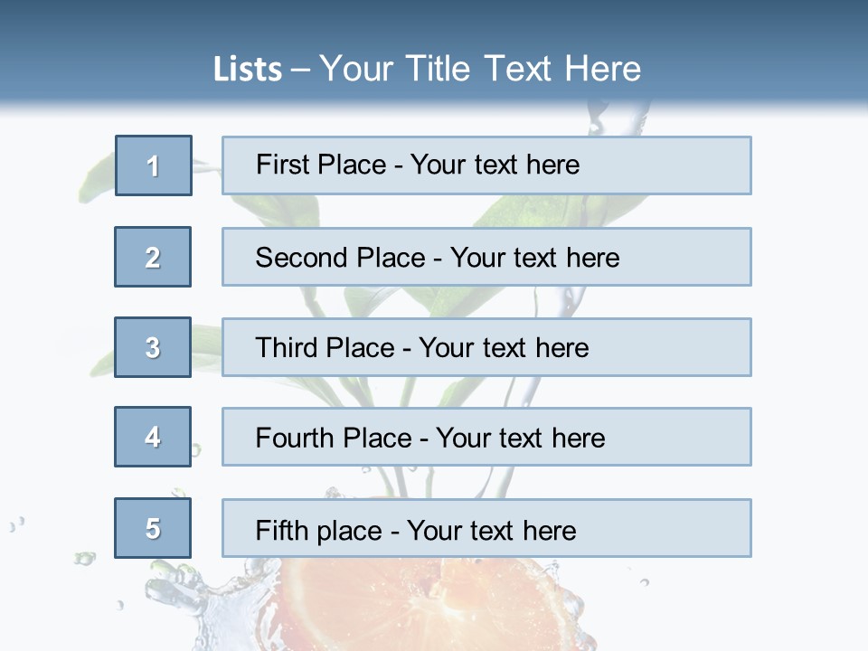 Nobody Fruit Yellow PowerPoint Template