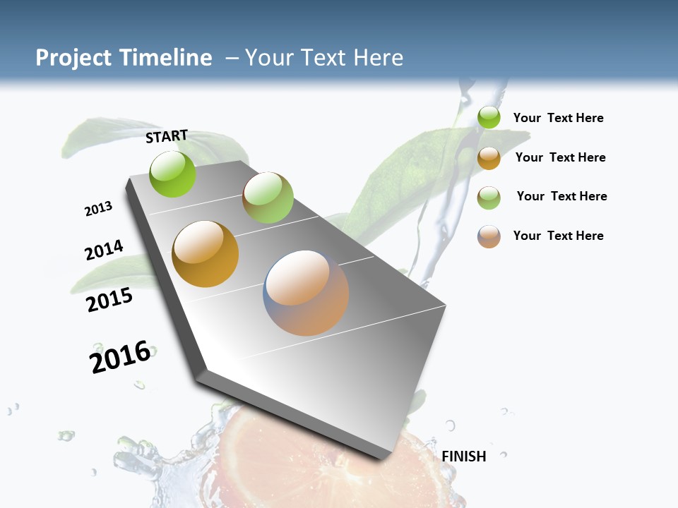 Nobody Fruit Yellow PowerPoint Template