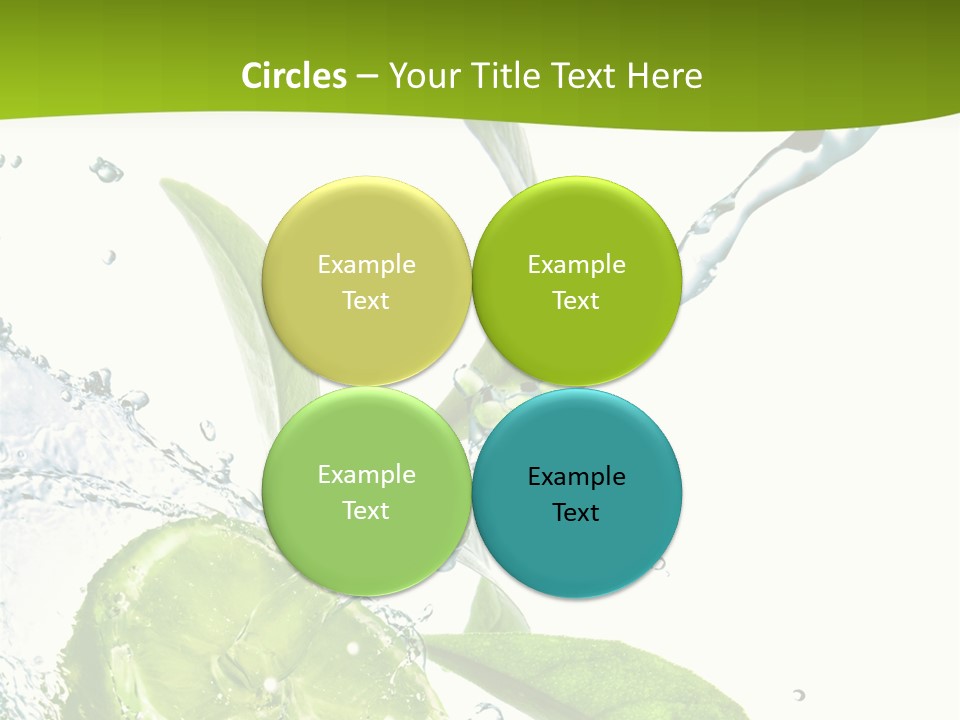 Liquid Citrus Lifestyle PowerPoint Template