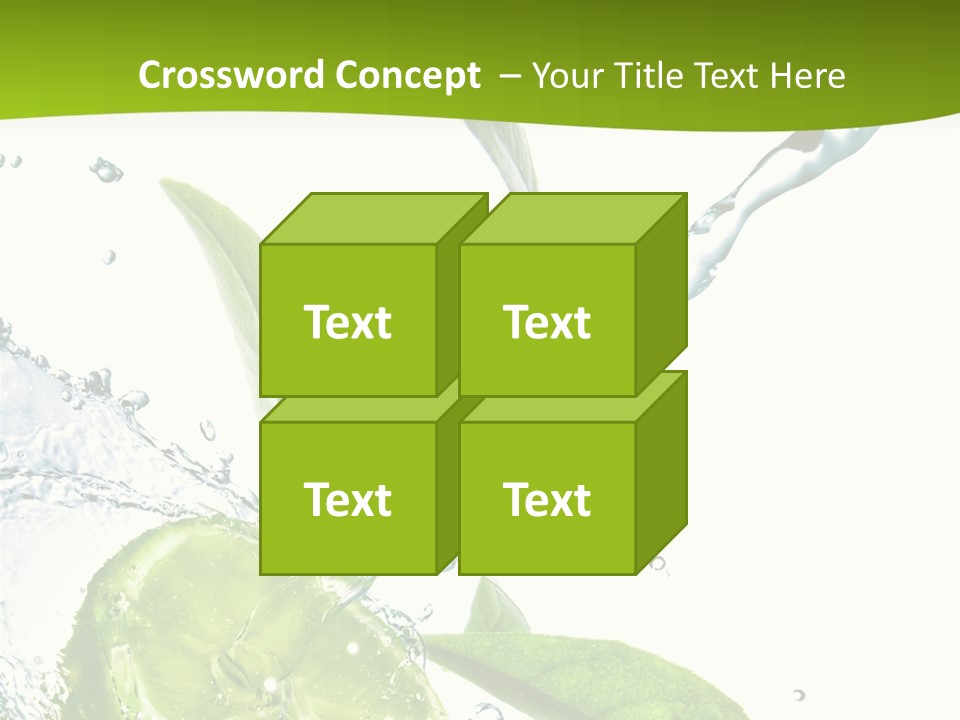 Liquid Citrus Lifestyle PowerPoint Template