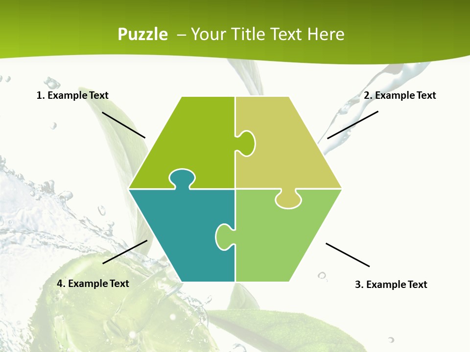 Liquid Citrus Lifestyle PowerPoint Template