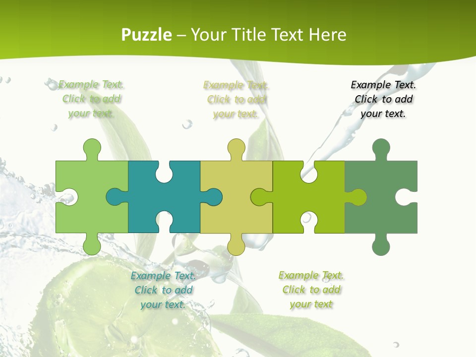 Liquid Citrus Lifestyle PowerPoint Template